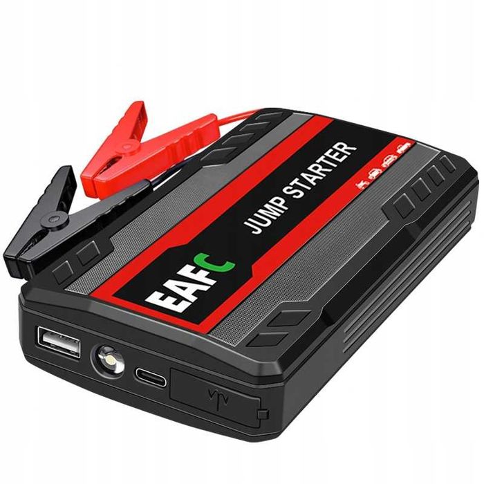 Powerbank do samochodu - Booster + kable Jump Starter, latarka