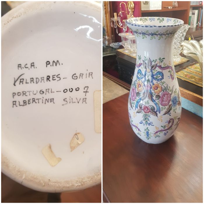 Grande jarra com pintura