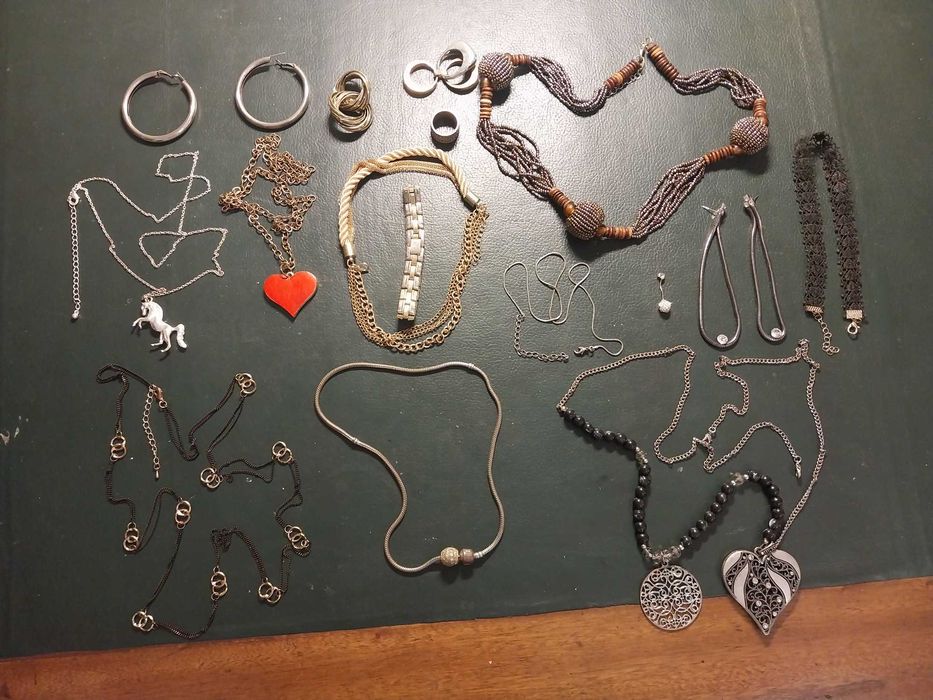 Kobiece ozdoby, zestaw jak na zdjęciach