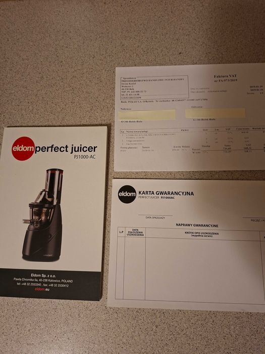 Silnik do wyciskarki Eldom PJ1000AC