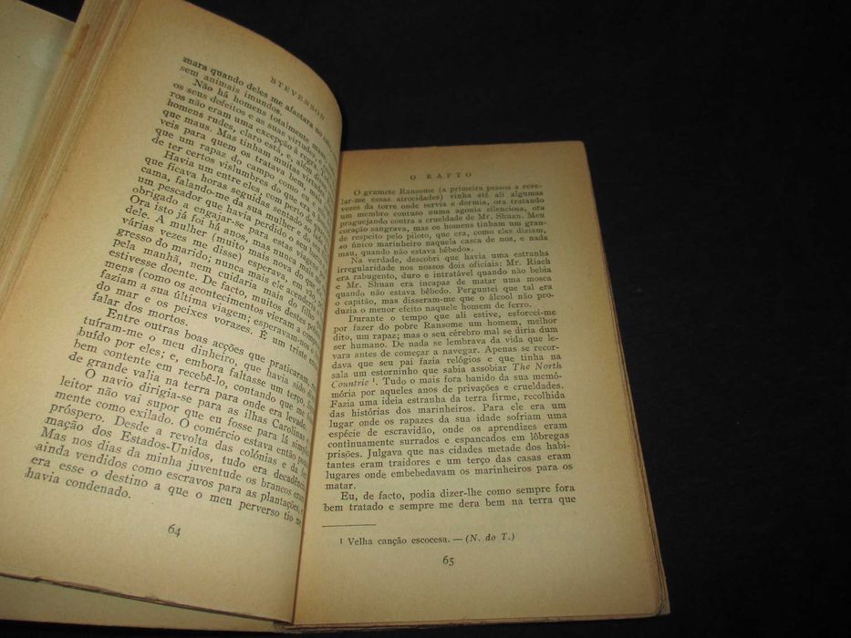 Livro O Rapto Robert Louis Stevenson