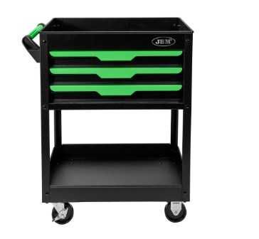 CARRINHO COM 3 GAVETAS, 1 BANDEJA E GRELHAS LATERAIS REF: 54839