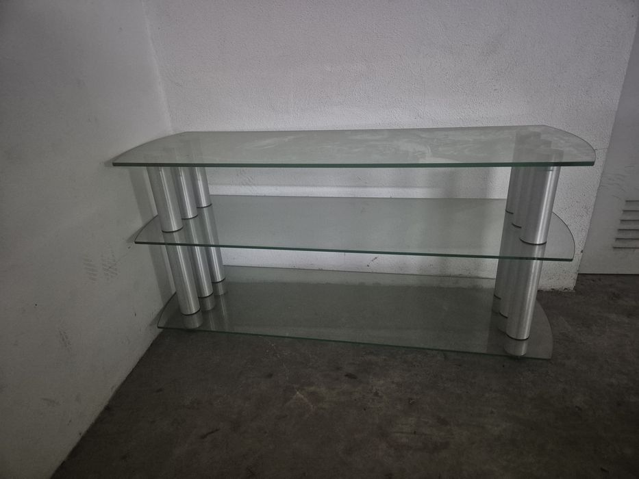 Mesa de centro em vidro
