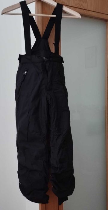 Calças de SKI Pretas Quentes e Impermeáveis