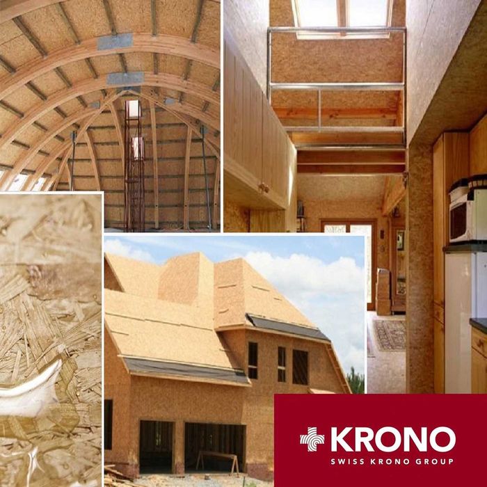 Плита ОСБ, OSB-3  Кроно 9 мм х 1,25 х 2,50 м