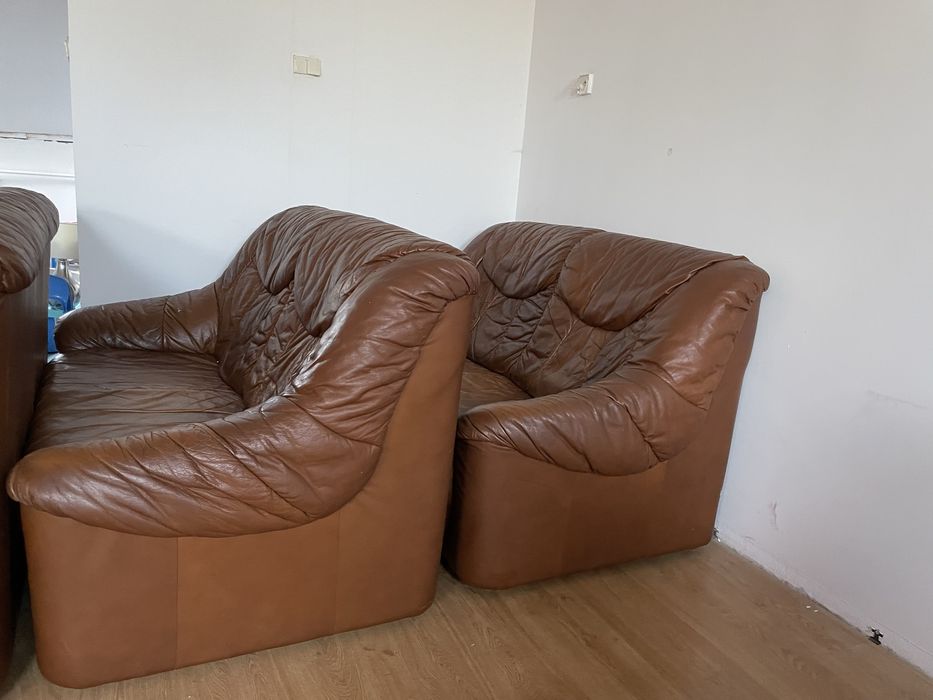 3x sofa skórzana