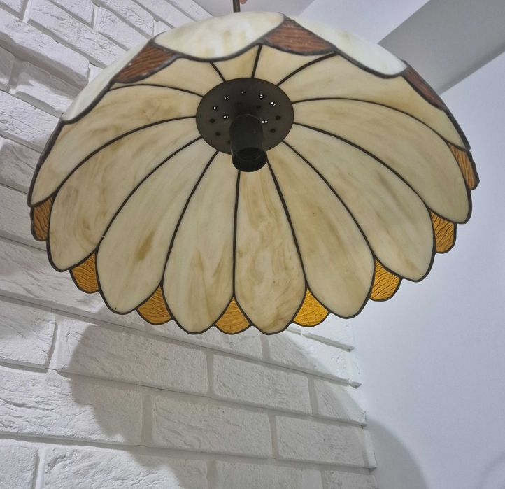 Lampa Tiffany sufitowa okrągła