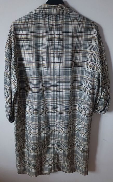Zara Basic płaszcz w kratę nowy L