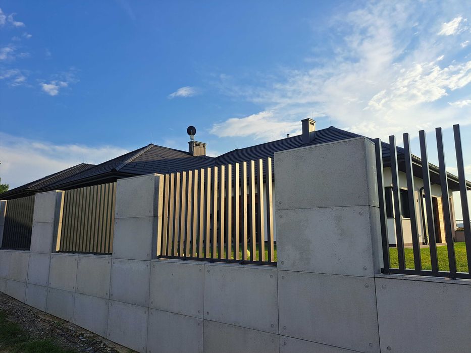 Ogrodzenia nowoczesne, panelowe, metalowe