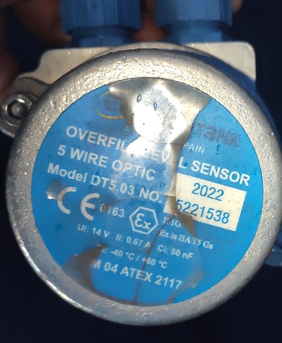 Оптичний датчик переливу Equiptank DT 5.03
