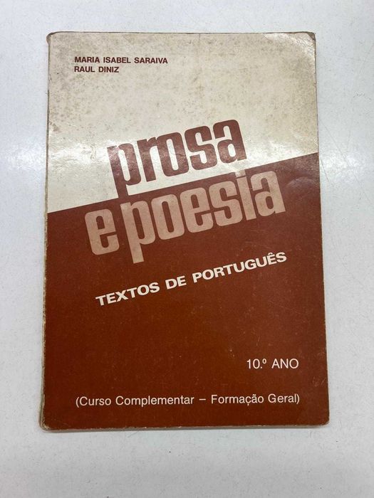Livro - Prosa e Poesia (Textos de Português) - 10º Ano