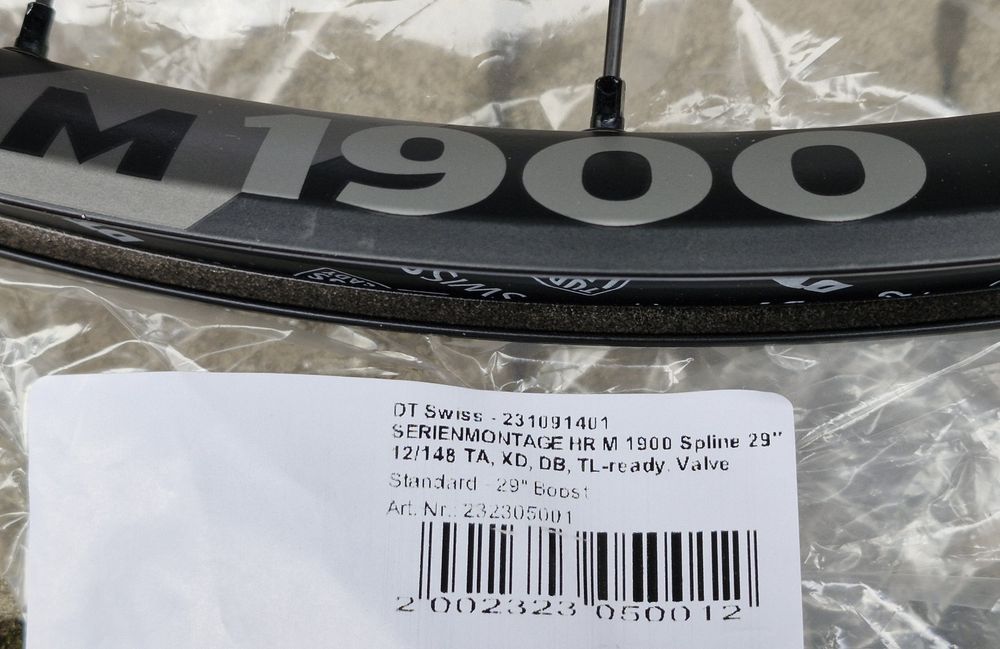 Заднє колесо 29" DT Swiss M1900 Spline 12x148 boost Sram XD Enduro