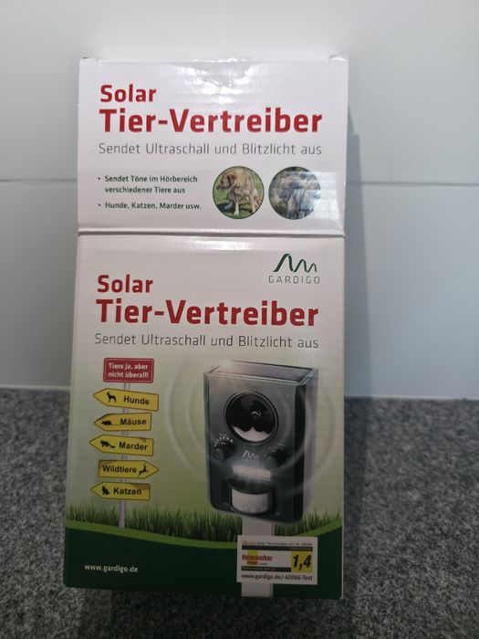 Repelente animal solar e bateria