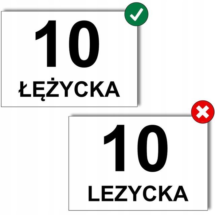 tabliczka z numerem domu adresowa pleksa i aluminium + dystanse i kołki
