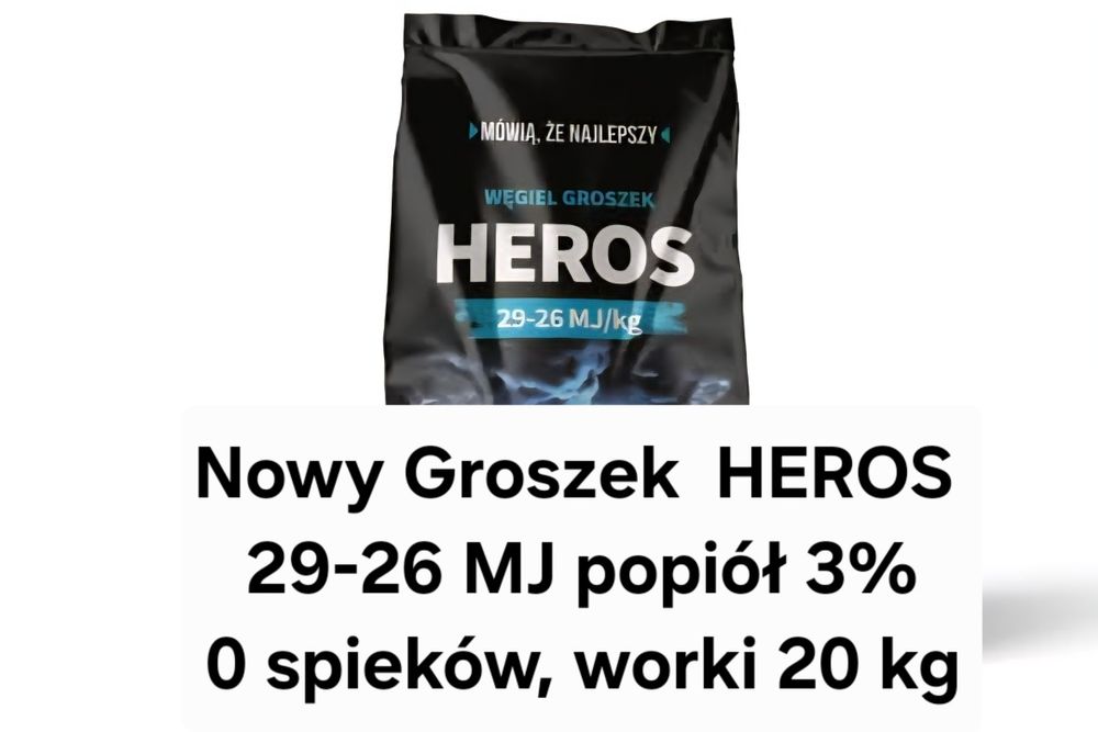 Groszek HEROS 29-26 MJ Bartex gold Ogień ekogroszek