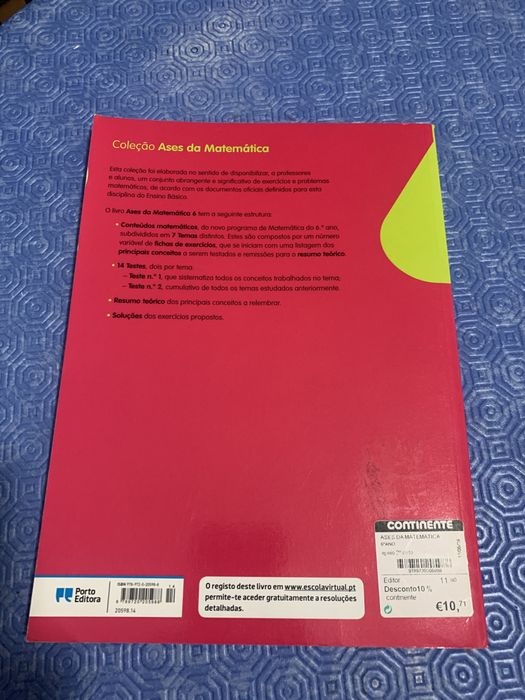 Livros escolares apoio 6/5 ano