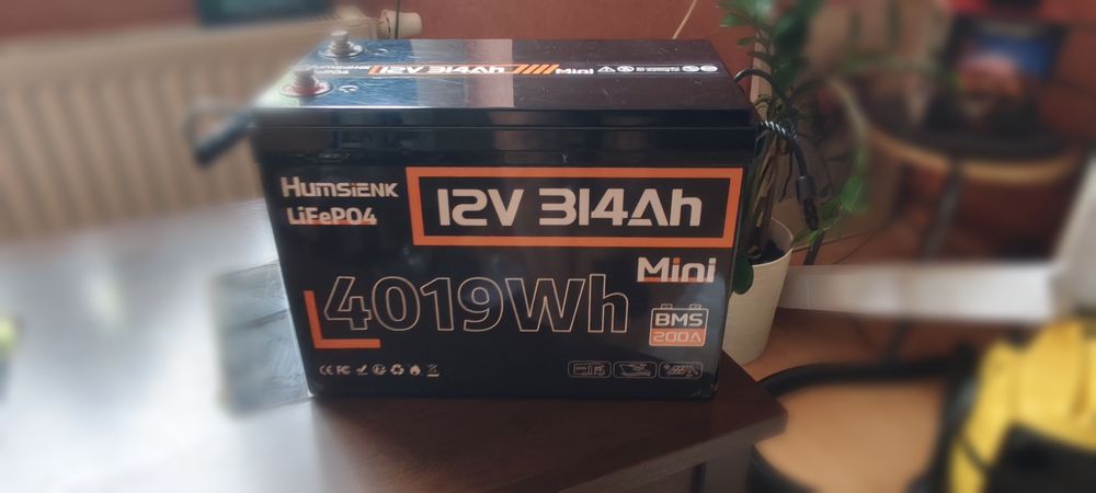LiFePO4 12V 314Ah 4kWh + AZO 2000W/4000W czysty sinus – zestaw