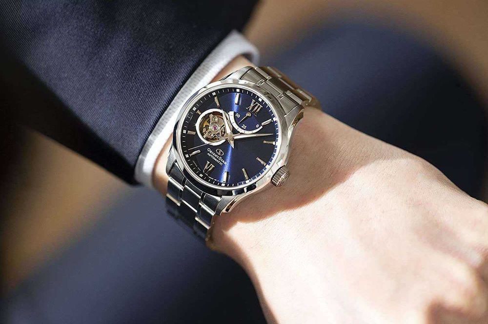 Часы Orient Star Power Reserve Navy RK-AT0002L