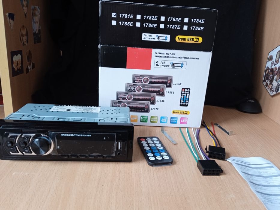 Автомагнитола  1DIN .ISO. 1781 Е.