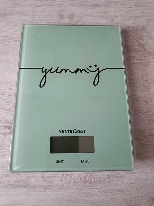 Waga kuchenna elektroniczna dieta odchudzanie szklana LCD turkusowa