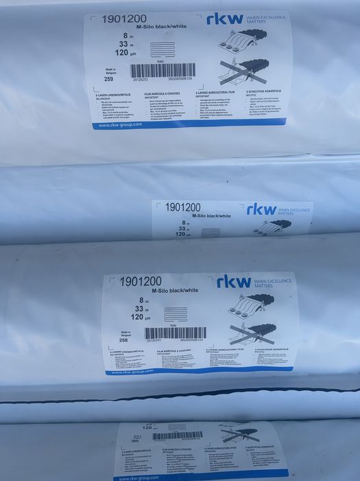 Folia pryzmowa M-SILO RKW Hyplast belgijska 8x33 czarno-biała
