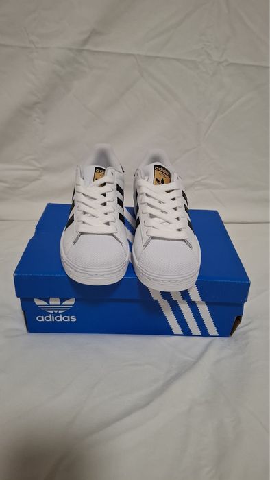 Sapatilhas Adidas Superstar Brancas/Preto – Novas