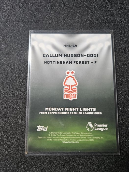 Callum Hudson-Odoi – Topps Chrome Premier League 2026 – Monday Night Lights