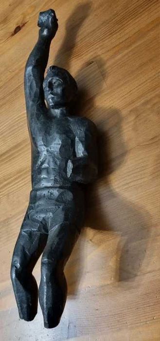 Rzeźba z terenów śląskich, węgiel kamienny, PRL