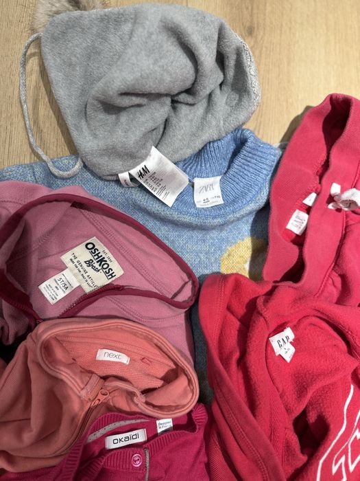 Пакет речей куртка фліска костюм Gap светр кофта Zara світшот шапка HM 110