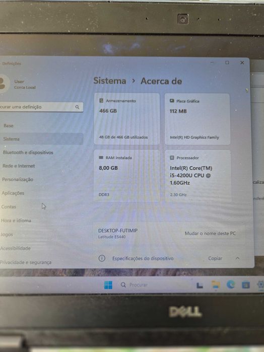 motherboard dell E5440 processador i5-4200, sem anomalia