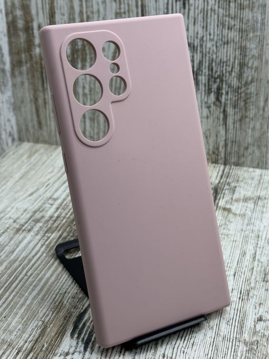 Не пачкаются! Чехол Silicone Case на Samsung S24 Ultra Чохол