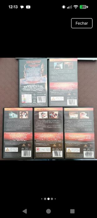 5 cassetes VHS da série James Bond 007