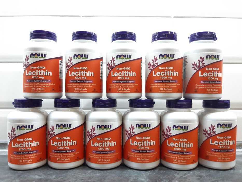 Now Foods, Lecithin (100-200 капс.), лецитин соевый