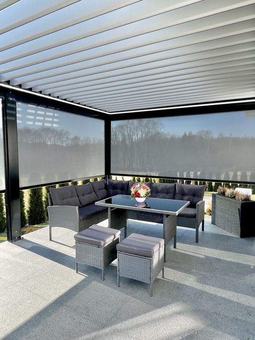 Zestaw meble NAROŻNIK ogrodowy technorattan narożnik