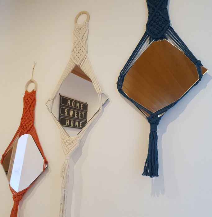 Decorative Macramé Mirror64409422277121121