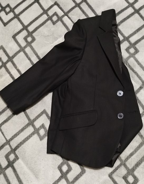 Black Lês Petit Mecs Paris Suit Set for 4-Year-Old Child, Like New