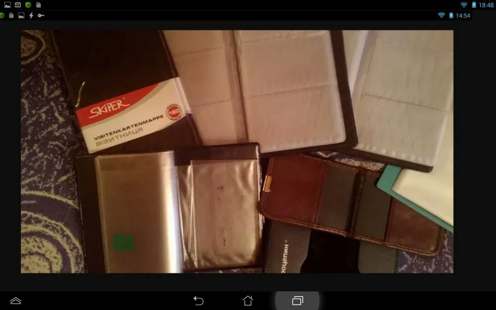 Визитницы, блокноты, ежедневники.