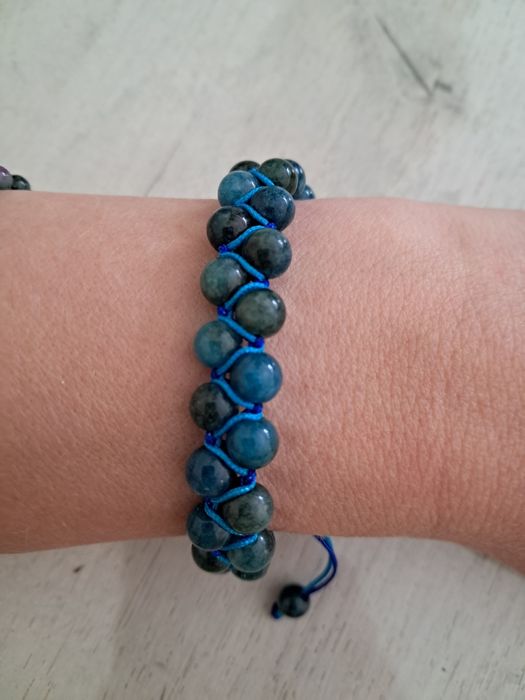 Apatyt, bransoletka z kamieni naturalnych