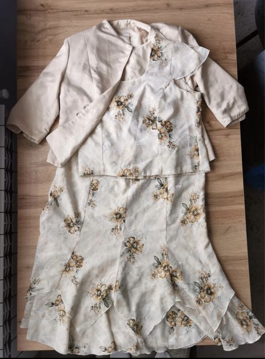 Garsonka komplet w kwiaty (2XL/3XL)