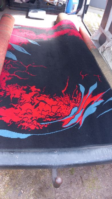 Dywan wełniany 200x300cm.PRL vintage style.