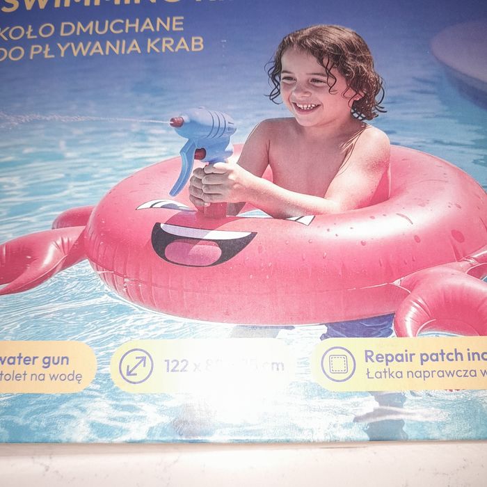 Duże koło plażowe krab