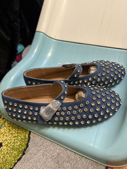 Балетки в стразах