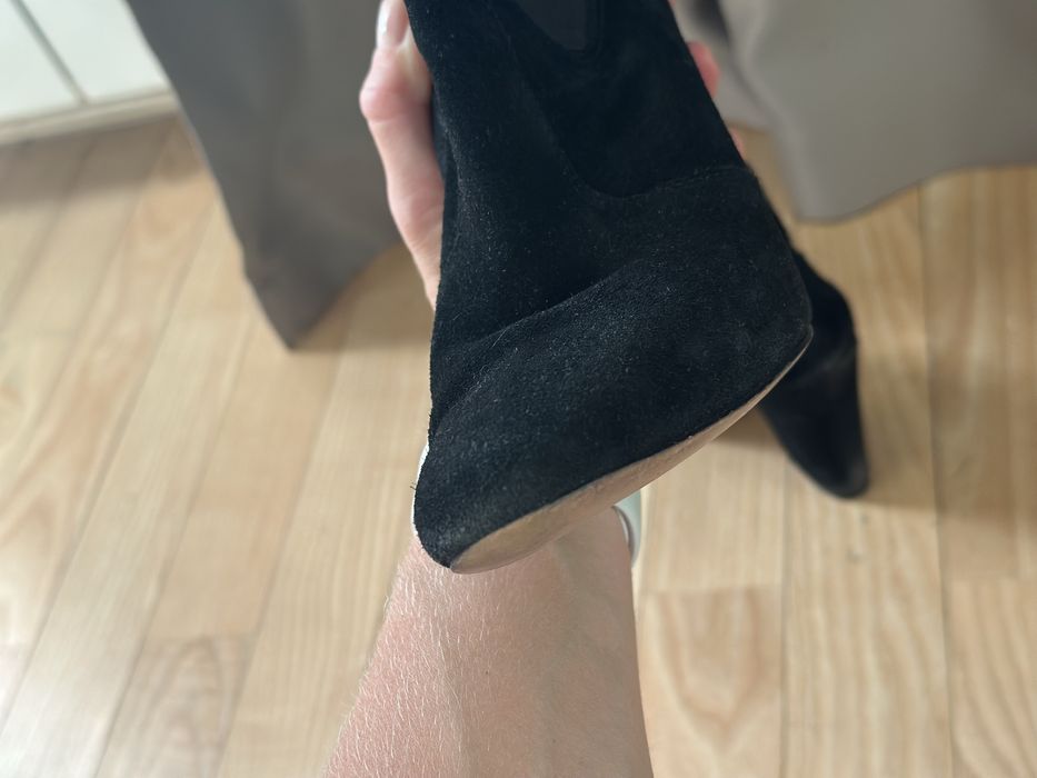 Ботильони Massimo dutti, замш