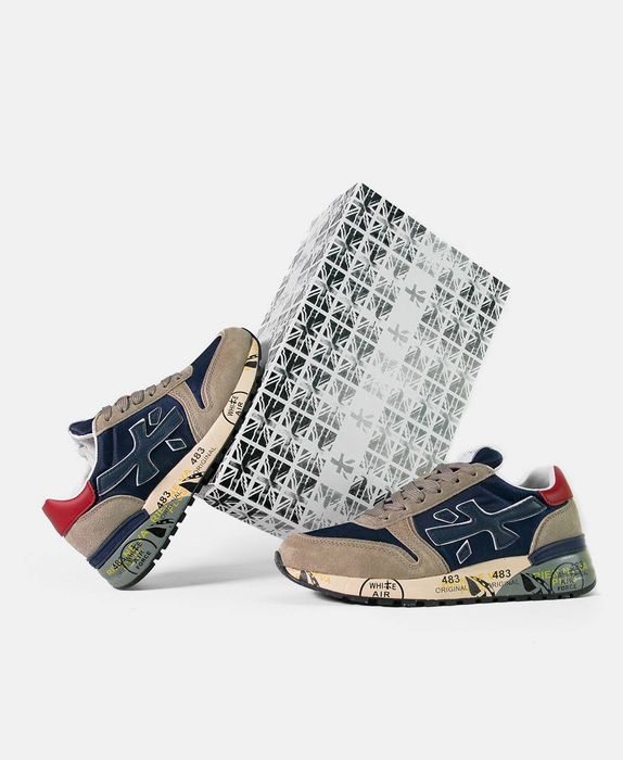 Кросівки Premiata Mick Blue/Beige premium
