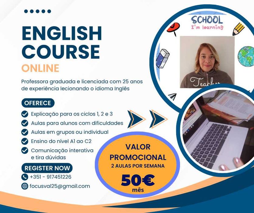 Explicação de Inglês Online - Pack Promocional