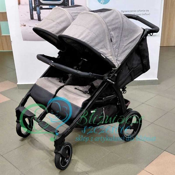 Wózek głęboko-spacerowy dla bliźniąt KOMIS