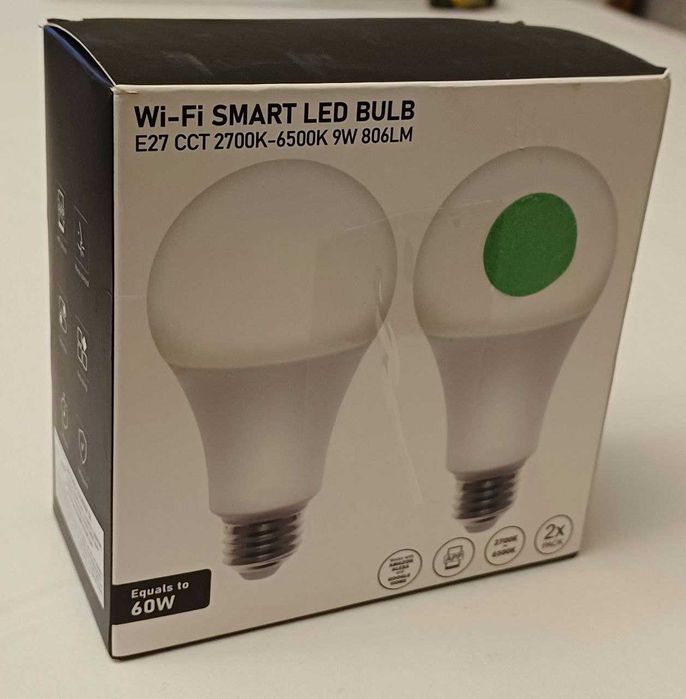 Розумна лампа WiFi,функція таймера,працює з Alexa та Google,Smart Life