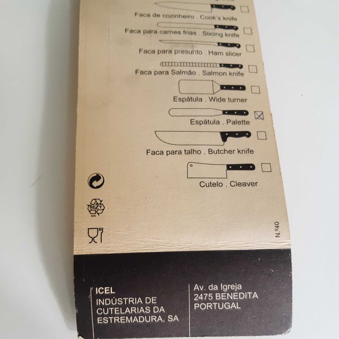 Espátula Lisa de Pasteleiro Pro Nova Embalada ICEL 43cm Aço Inox