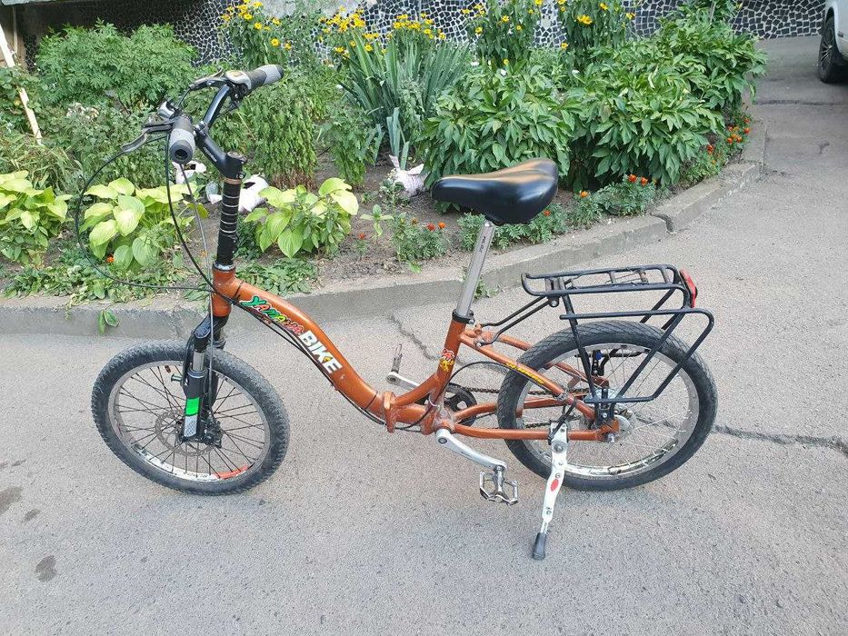 велосипед складной на 20х колесах и планетарке 8ск шимано