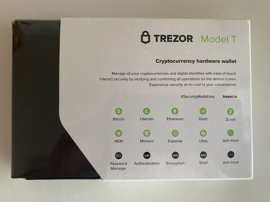 Trezor model T carteira fria cripto